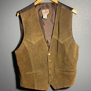 Leather Suede Vest